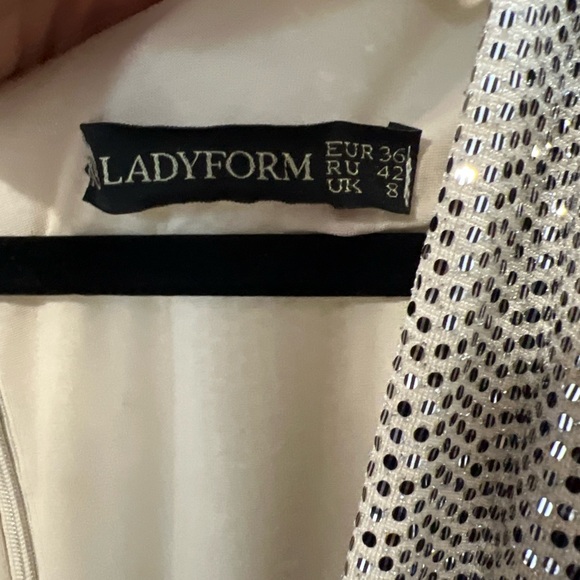 Ladyform Silver Sequin Dress - Picture 3 of 5